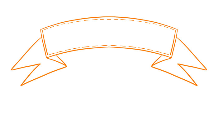 彩带标题框简笔画
