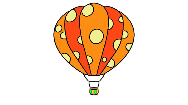 热气球简笔画活泼 热气球简笔画活泼画法
