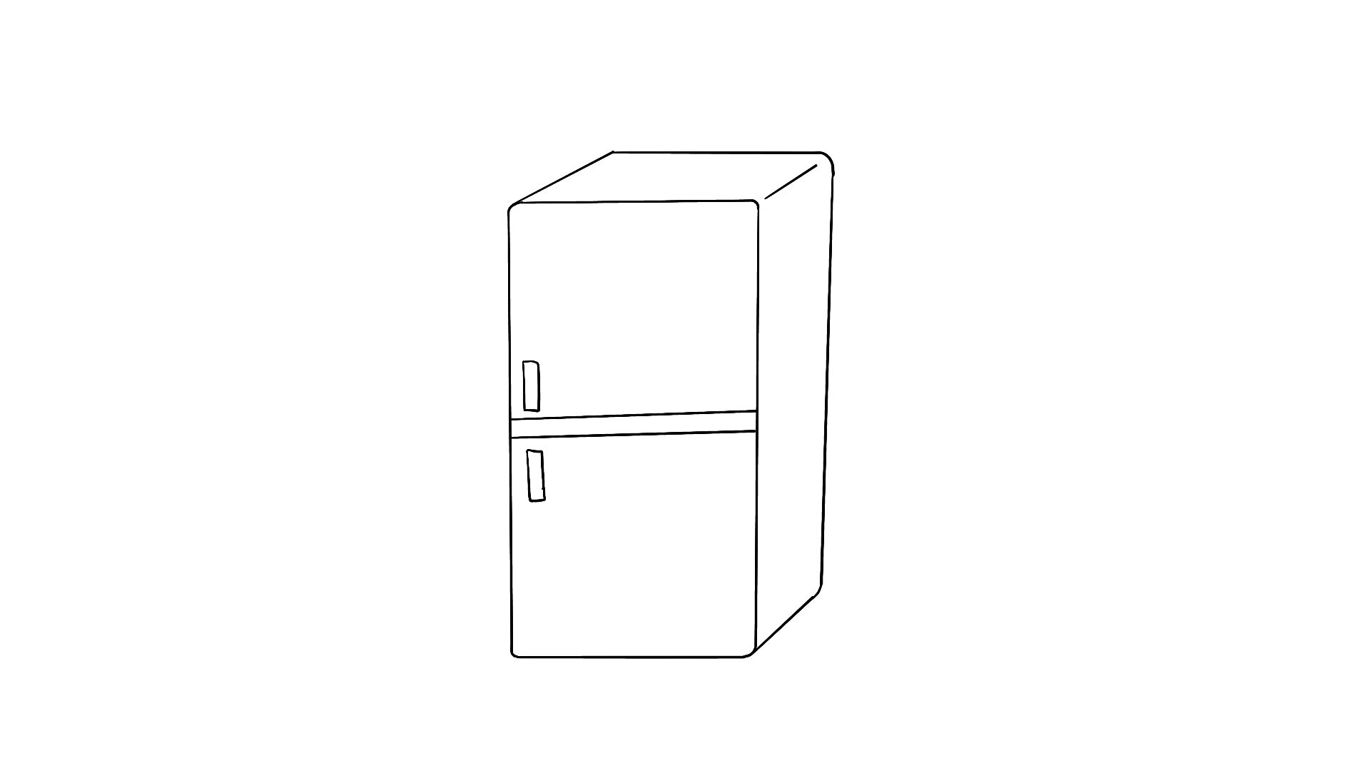 冰箱怎么画简笔画立体图片