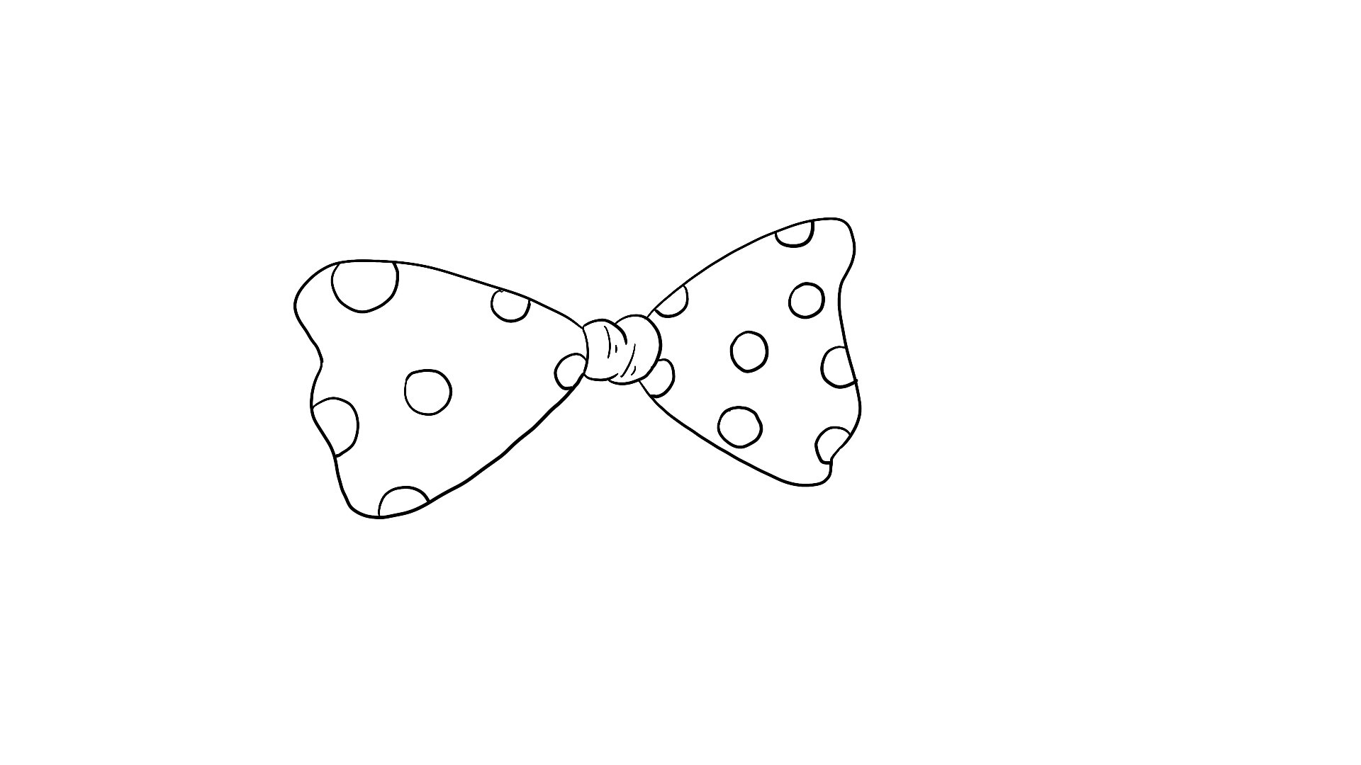 好看简单的蝴蝶结简笔画 好看简单的蝴蝶结的简笔画