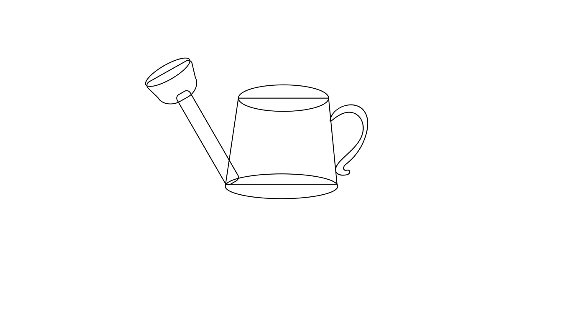 洒水壶简笔画 洒水壶的简笔画