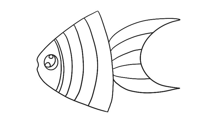 條紋魚簡筆畫 條紋魚簡筆畫怎麼畫-養娃家