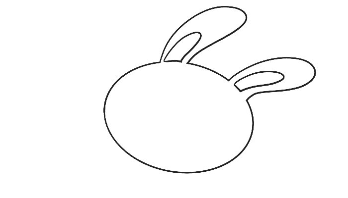 兔子头的画法图片