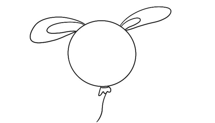 兔子气球简笔画 兔子气球简笔画怎么画-锦跋艺考网