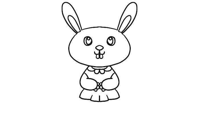 穿小裙子的兔子简笔画 穿小裙子的兔子简笔画怎么画