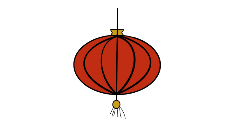 红灯笼简笔画简单又漂亮 红灯笼简笔画怎么画