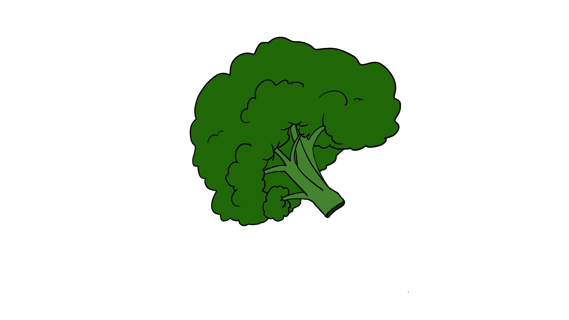 西蓝花简笔画 西蓝花的简笔画