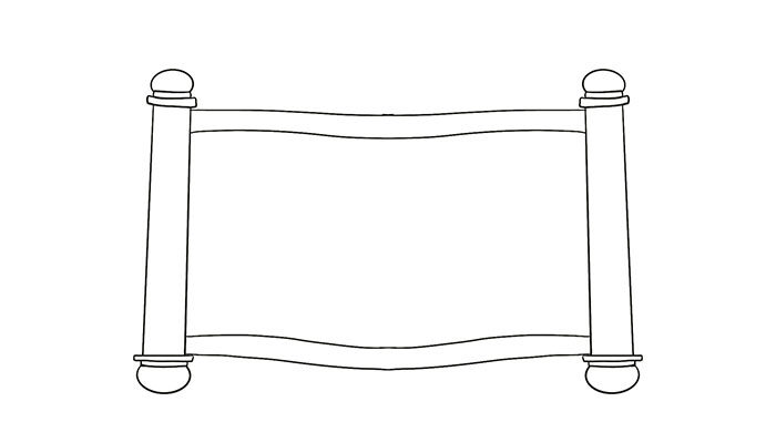 怎样画卷轴简单又漂亮图片