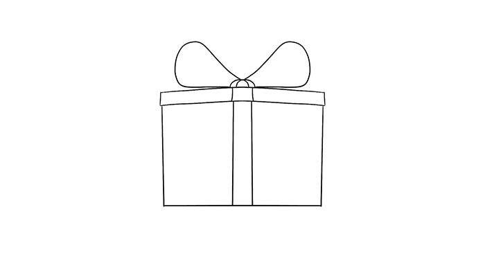 礼物盒简笔画卡通可爱 礼物盒简笔画卡通可爱怎么画