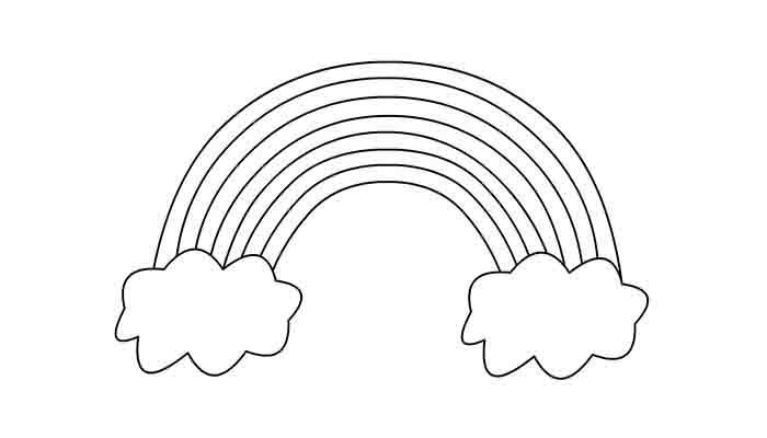 彩虹简笔画卡通又可爱 彩虹简笔画卡通又可爱怎么画